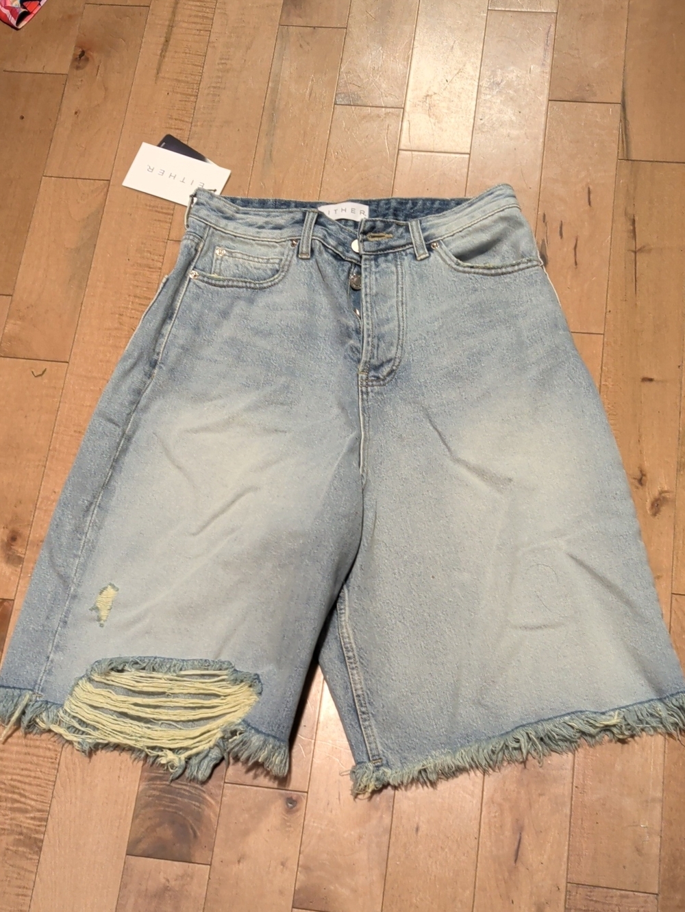EITHER Jean Shorts NWT